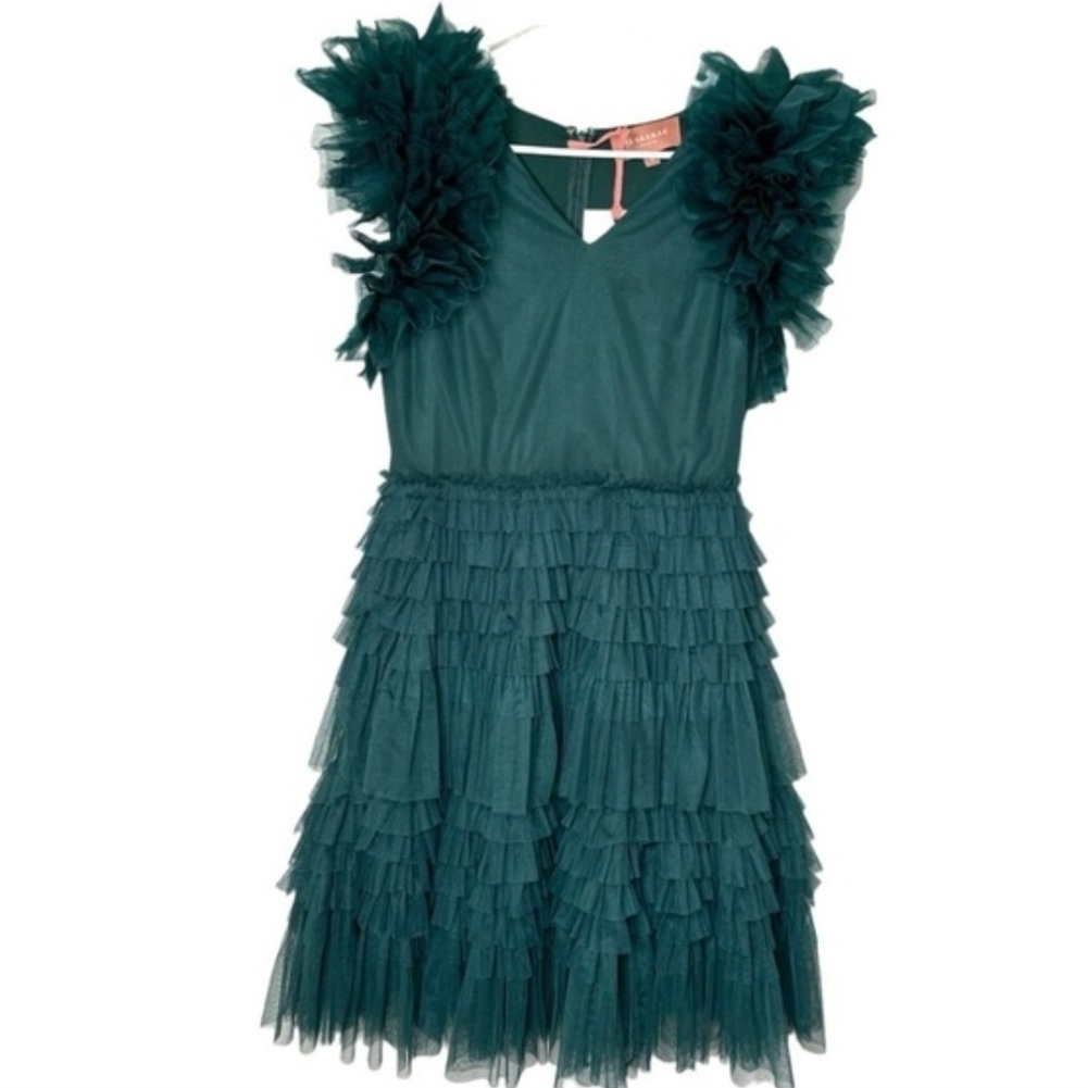 Jessakae Elegant Green Kids Dress